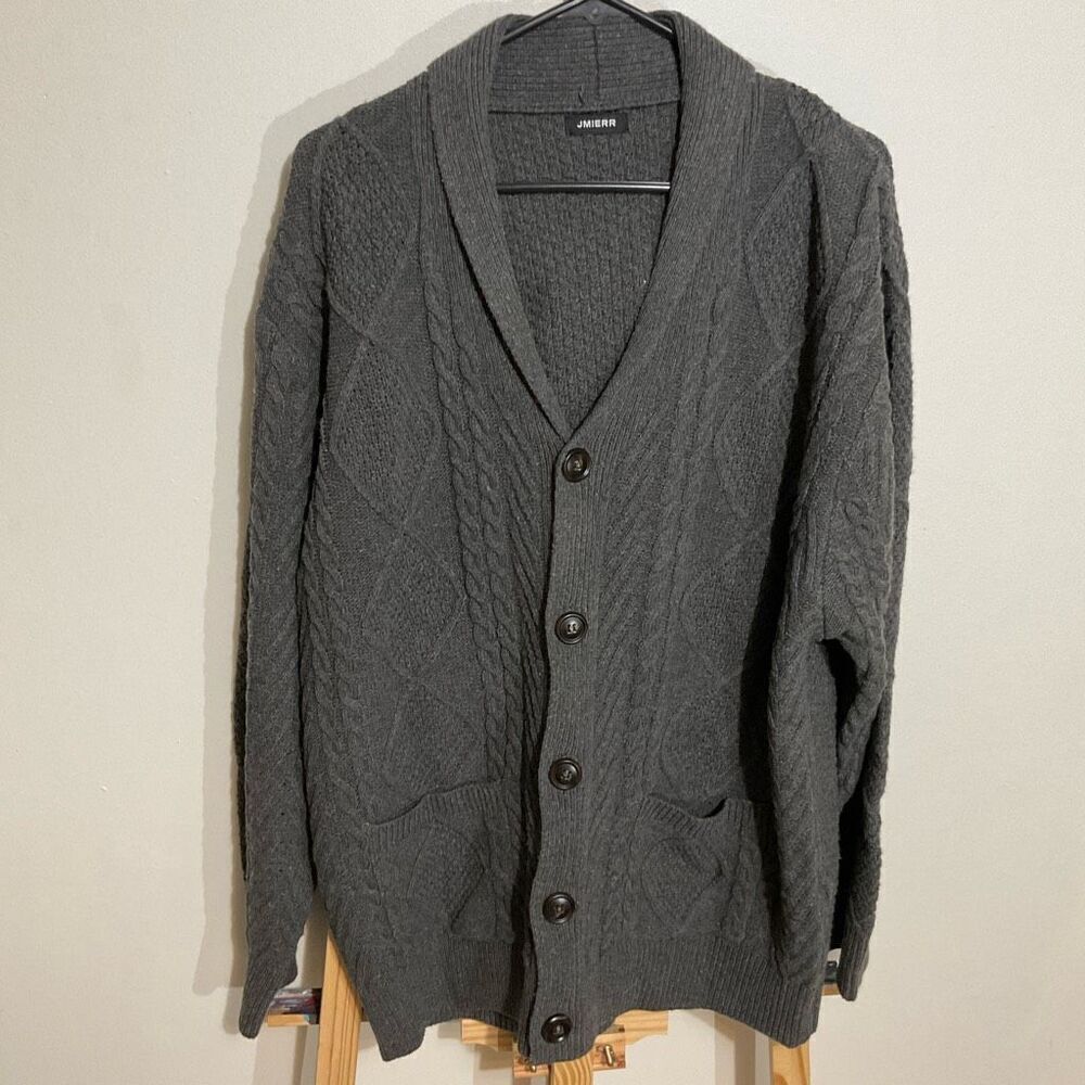 Sweater fall, casual, long sleeve shell collar buttons down cableknit cardigan s